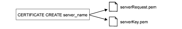 CREATE CERTIFICATE command output diagram