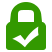 Closed lock icon with checkmark