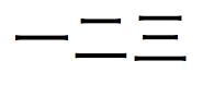 Chaîne de texte japonais constituée de nombres Kanji « 123 »