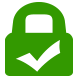 Verified secure connection icon